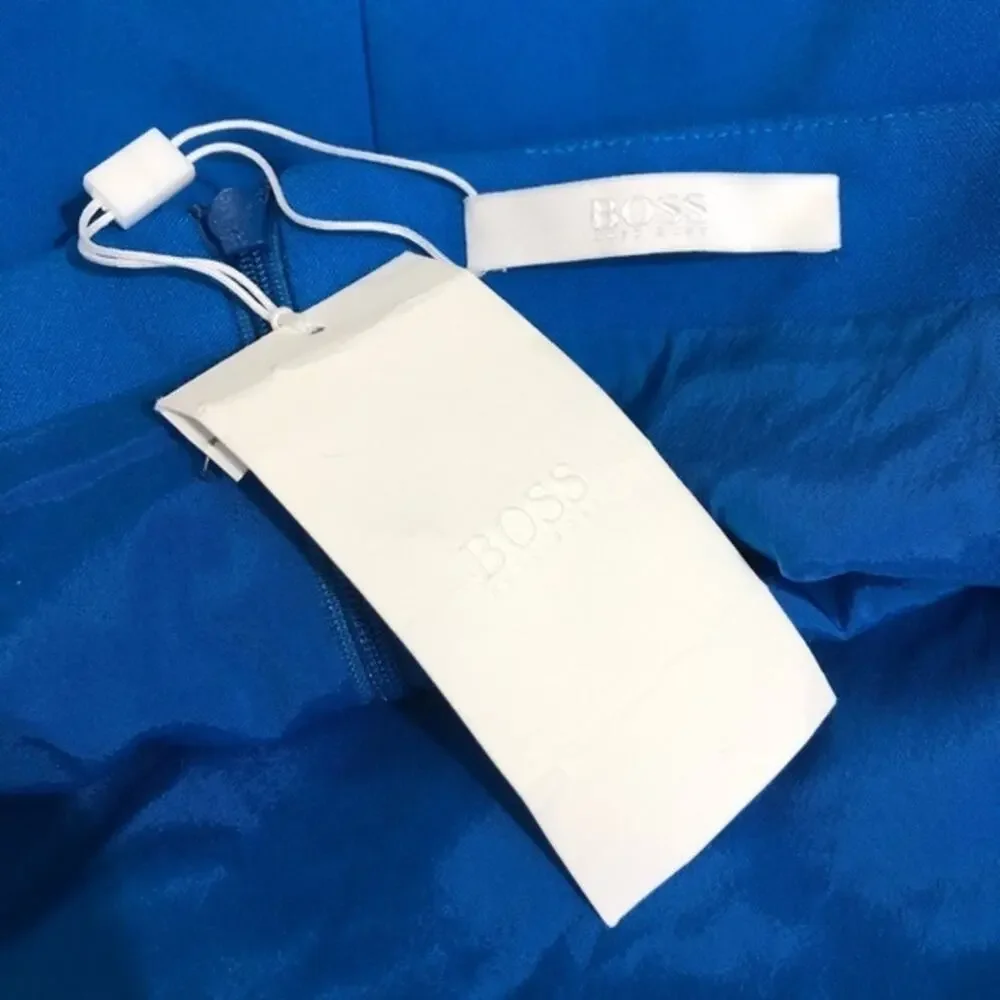 BOSS Hugo Boss Solid Blue Pencil Skirt Size 14 NWT